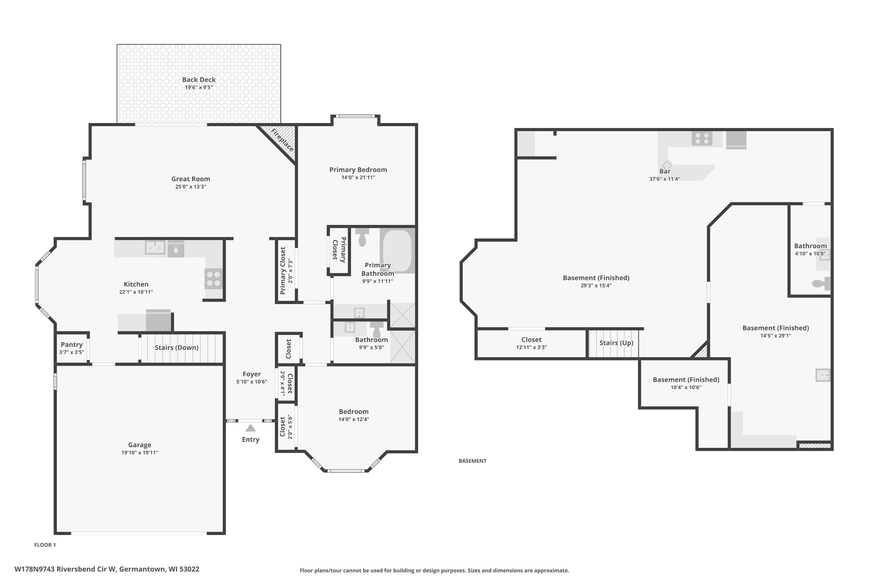 W178N9743 Riversbend Circle West Germantown, WI 53022 - Photo 42 of 42 Combined Floor Plan