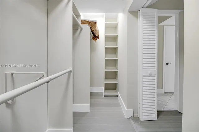 a view of an empty room