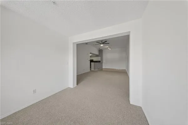 a view of a room with a closet