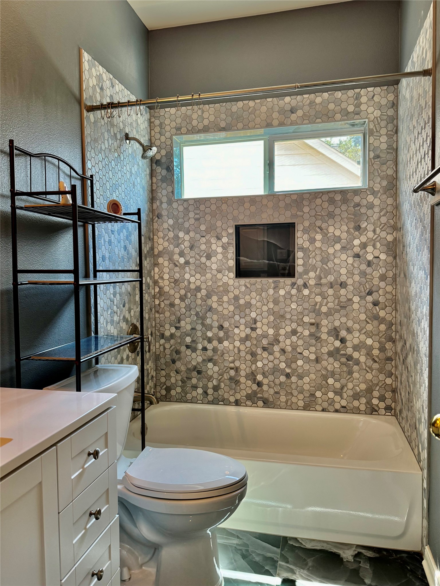 15434 Bay Tree Landing Cypress, TX 77429 - Photo 24 of 39 a bathroom with a sink a toilet and shower