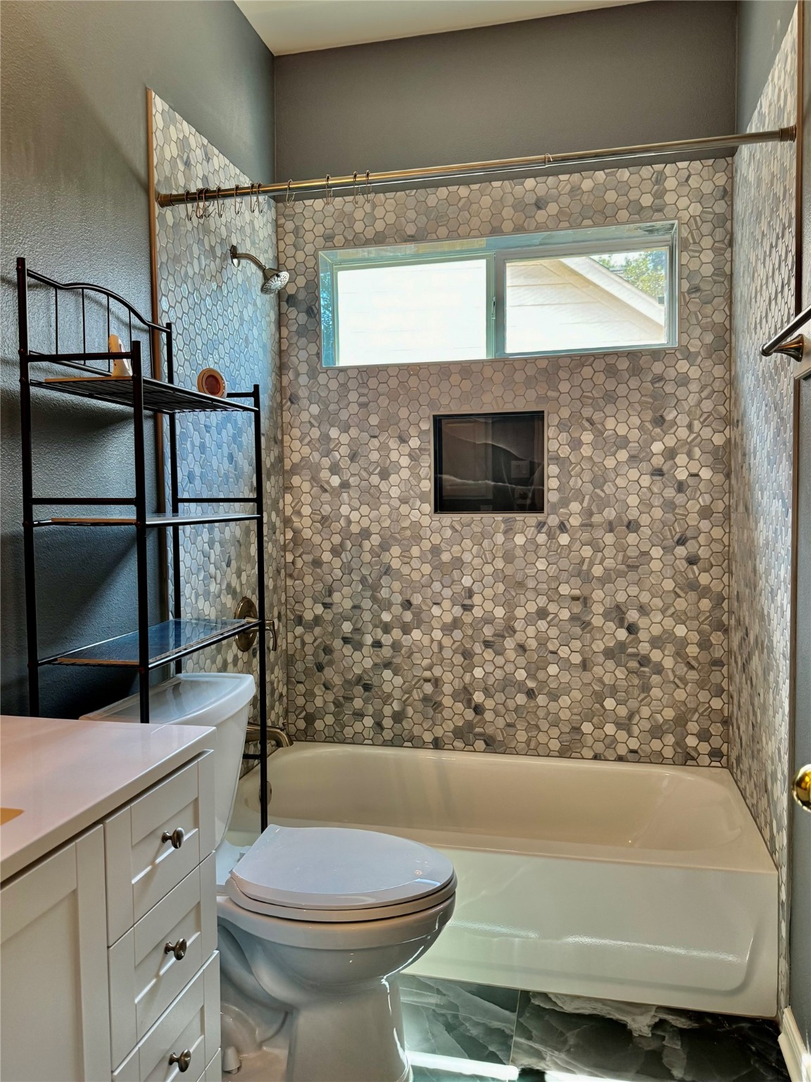15434 Bay Tree Landing Cypress, TX 77429 - Photo 24 of 39 a bathroom with a sink a toilet and shower