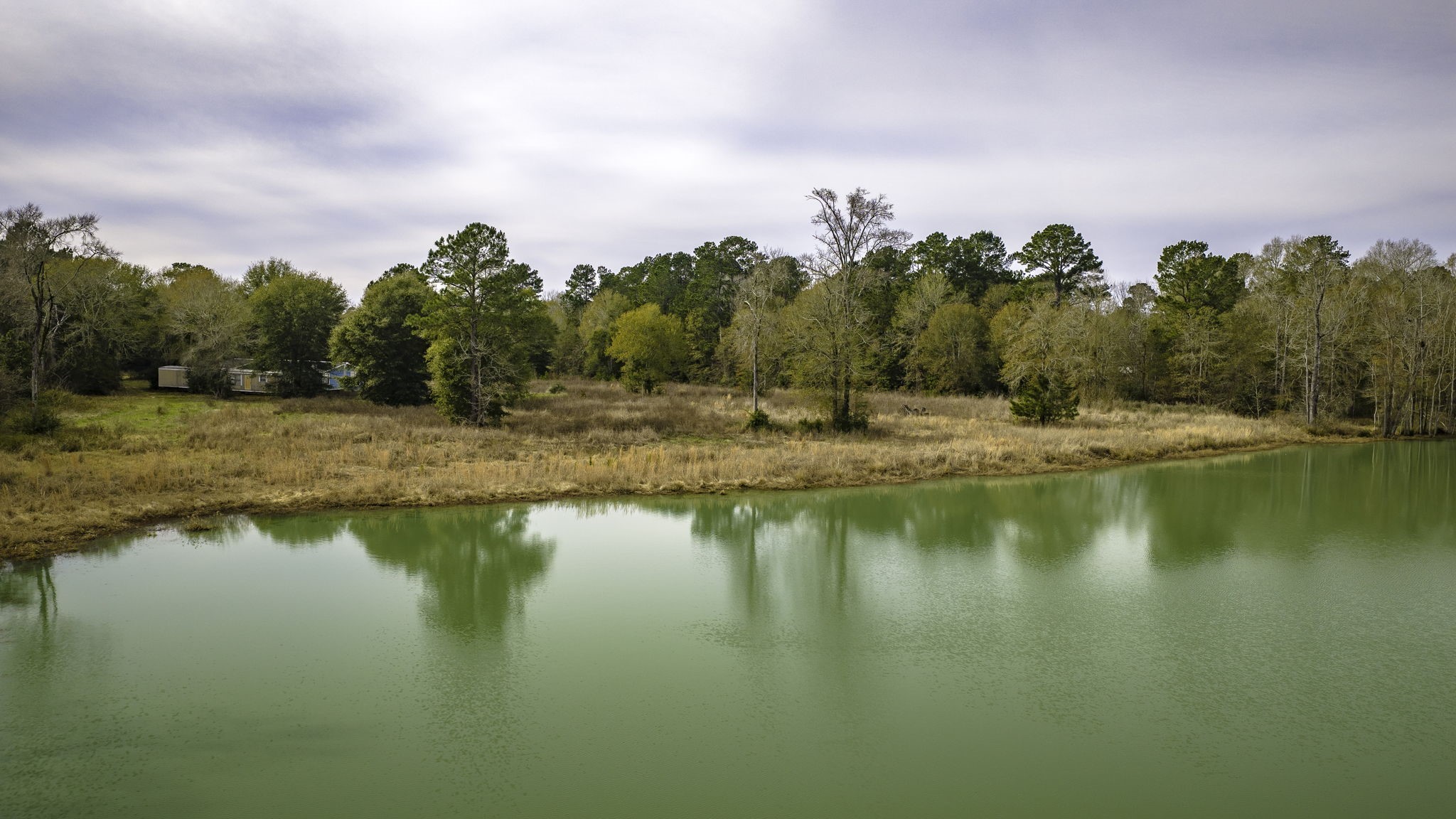 276 Hoot Owl Hollow Road Goodrich, TX 77335 - Photo 25 of 27 a view of a lake with houses in the back