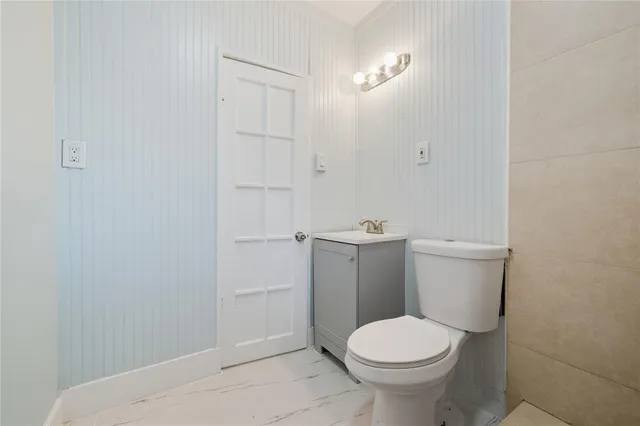 a close up view of walk in closet