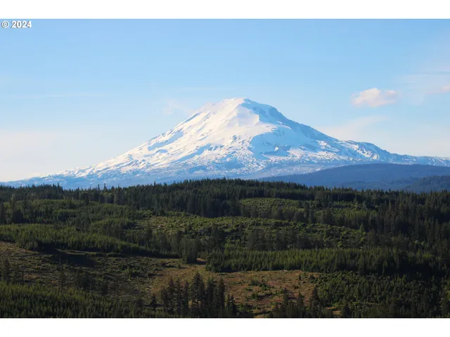 a view of a lake with a mountain in the background