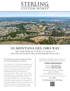$825,000 | 115 Montana Del Oro Way, Lakeway, TX 78738