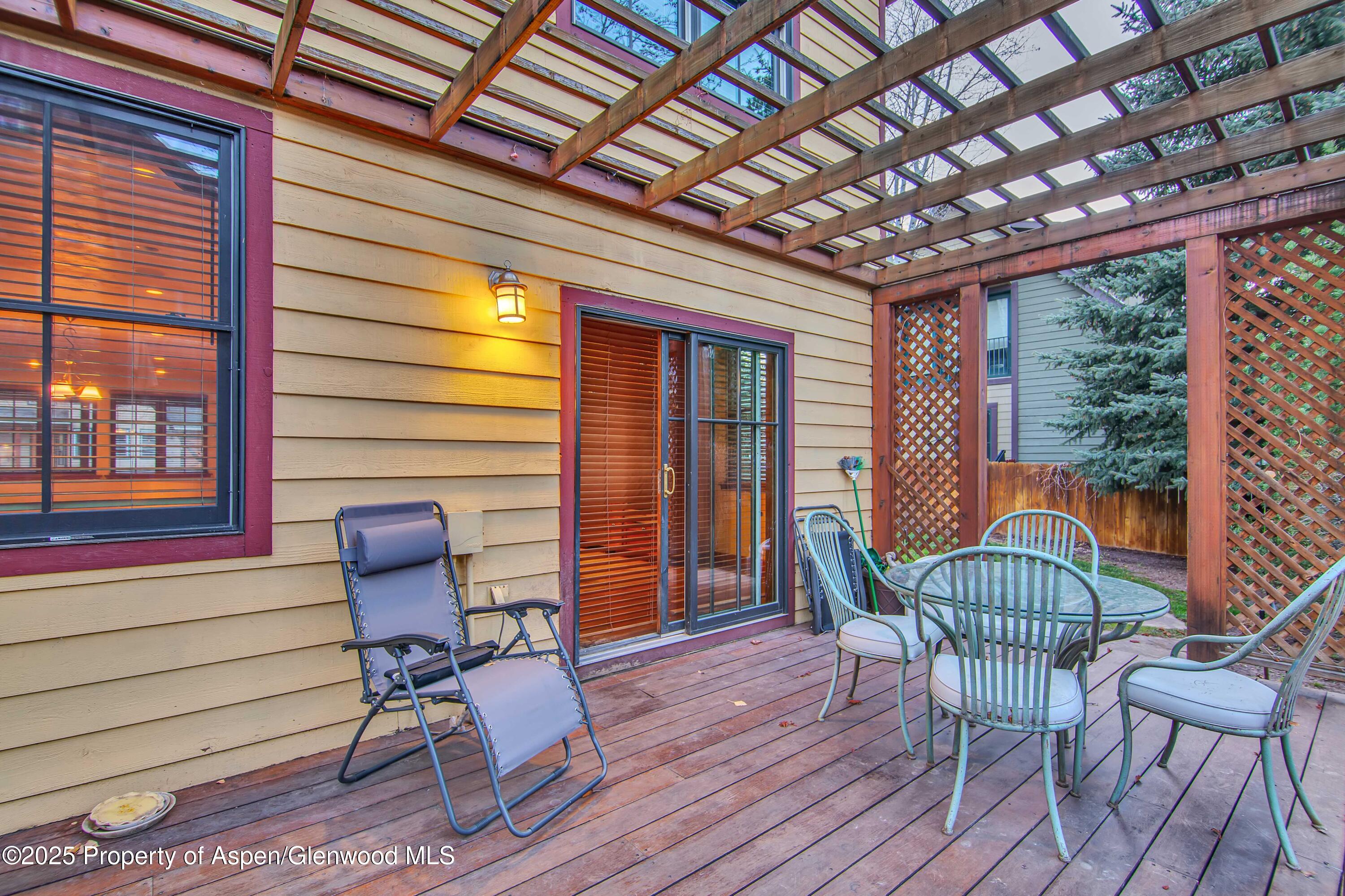 432 Meadow Court Basalt, CO 81621 - Photo 12 of 43 Back Patio with trellis