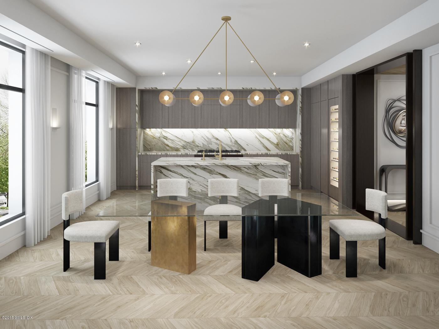 125 Field Point Road, Unit PH B6 Greenwich, CT 06830 - Photo 5 of 10 Gold Dining Kitchen
