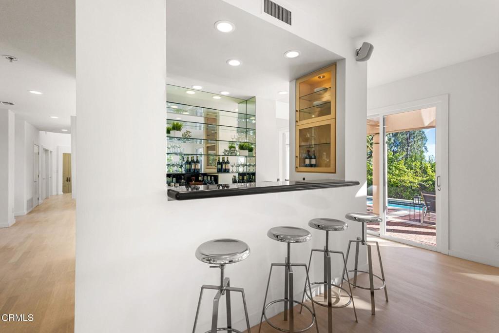 1265 Chateau Road Pasadena, CA 91105 - Photo 51 of 64 a view of a dining room with furniture window and outside view