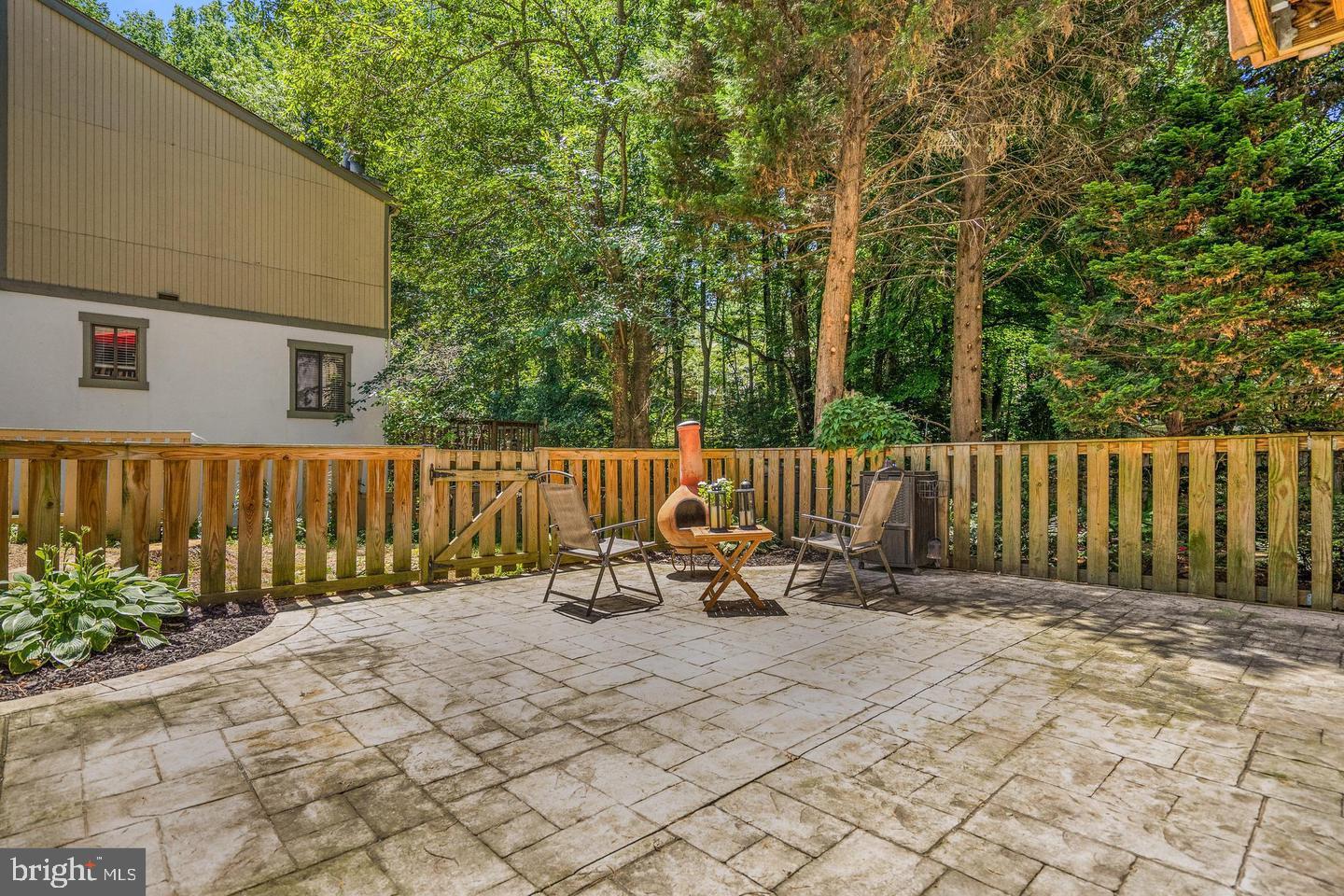 2343 Millennium Lane Reston, VA 20191 - Photo 31 of 34 Serene patio retreat in lush greenery.