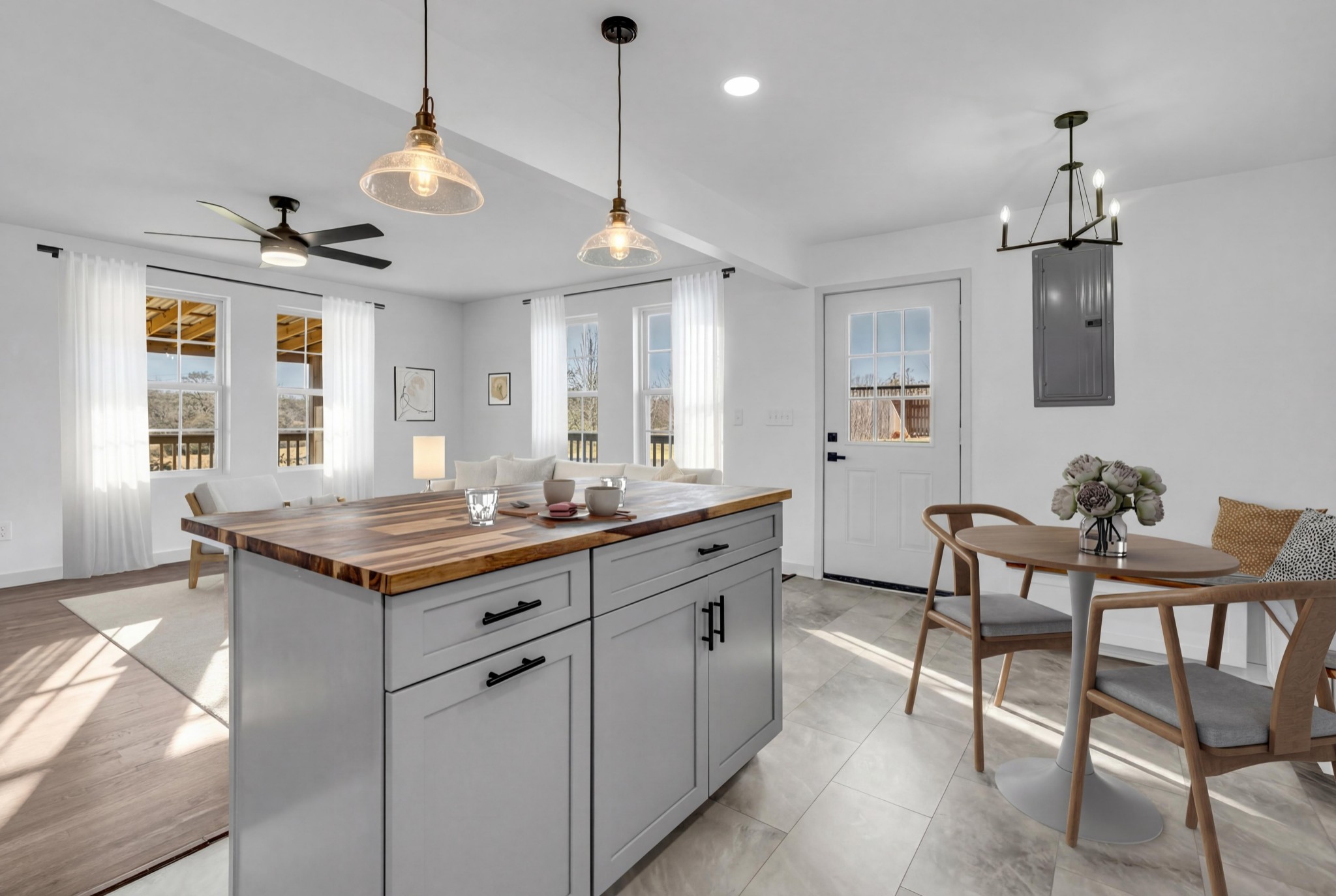 7159 C C C Road Fairview, TN 37062 - Photo 22 of 83 a kitchen with granite countertop a table and chairs in it
