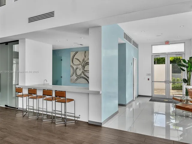 a view of a city with tall buildings