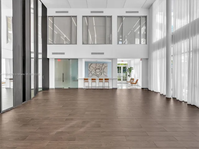 a large building with a outdoor space