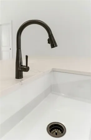 a close view of a faucet in a kitchen
