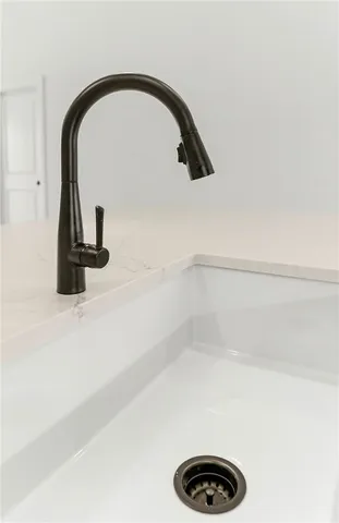 a close view of a faucet in a kitchen