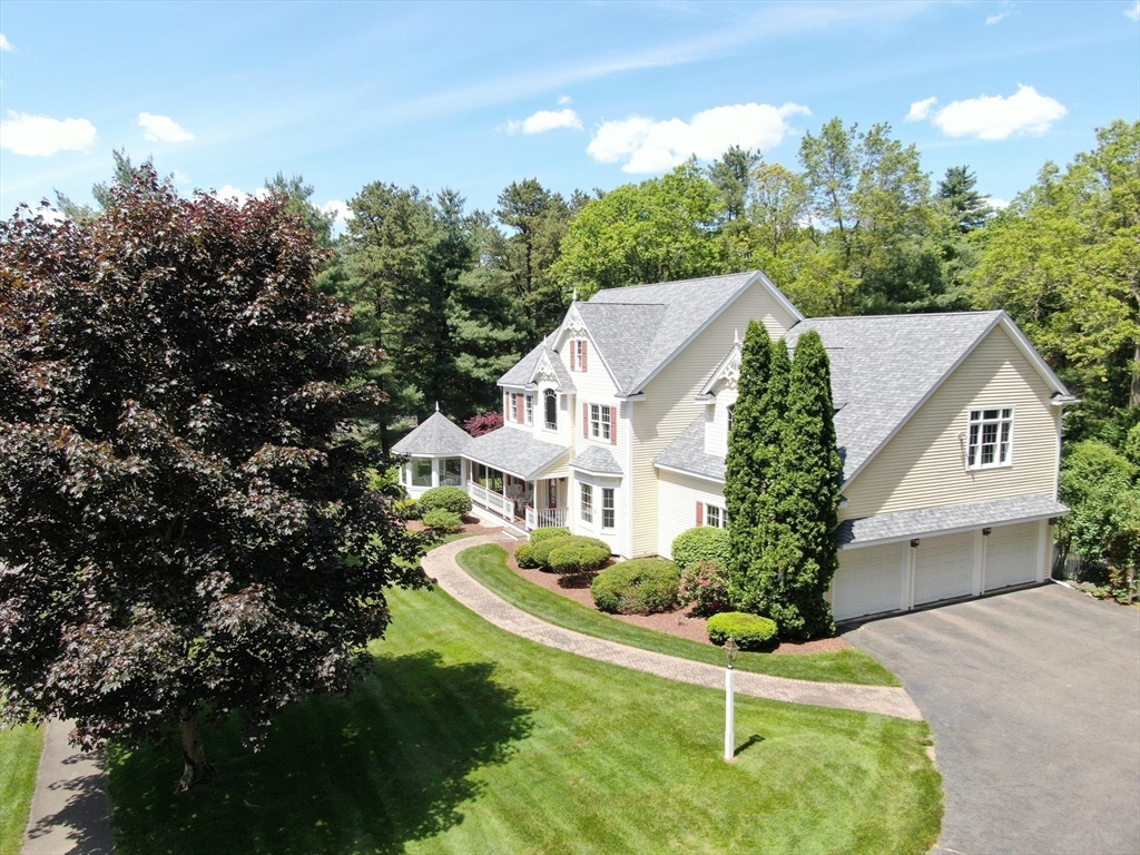 32 Bulkley Road Sudbury, MA 01776 - Photo 37 of 39 a aerial view of a house with a yard