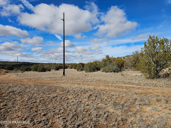 a view of a road with a yard