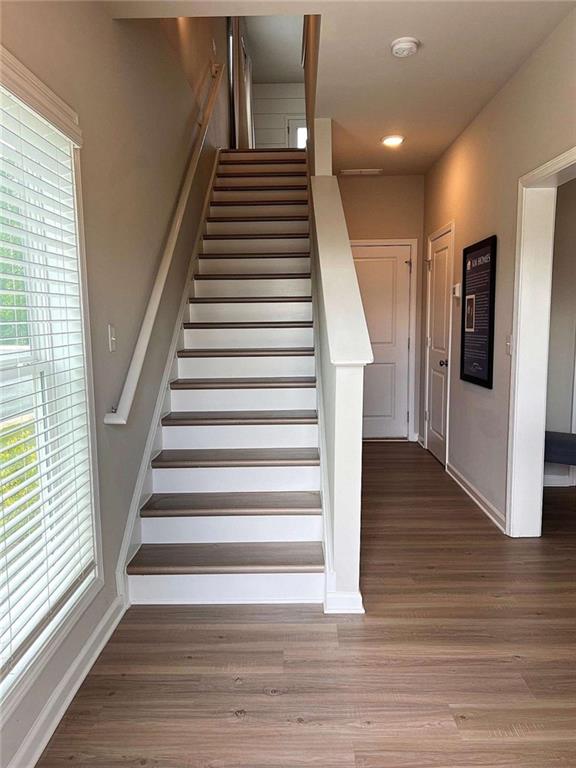 35 Cobalt Lane Newnan, GA 30265 - Photo 2 of 19 a view of entryway and hall with wooden floor