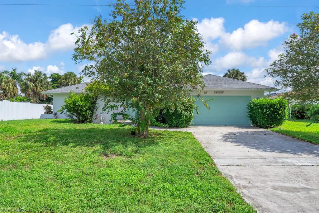 4736 25th Avenue Southwest Naples, FL 34116 - Photo 19 of 26 a view of a yard with plants and a large tree