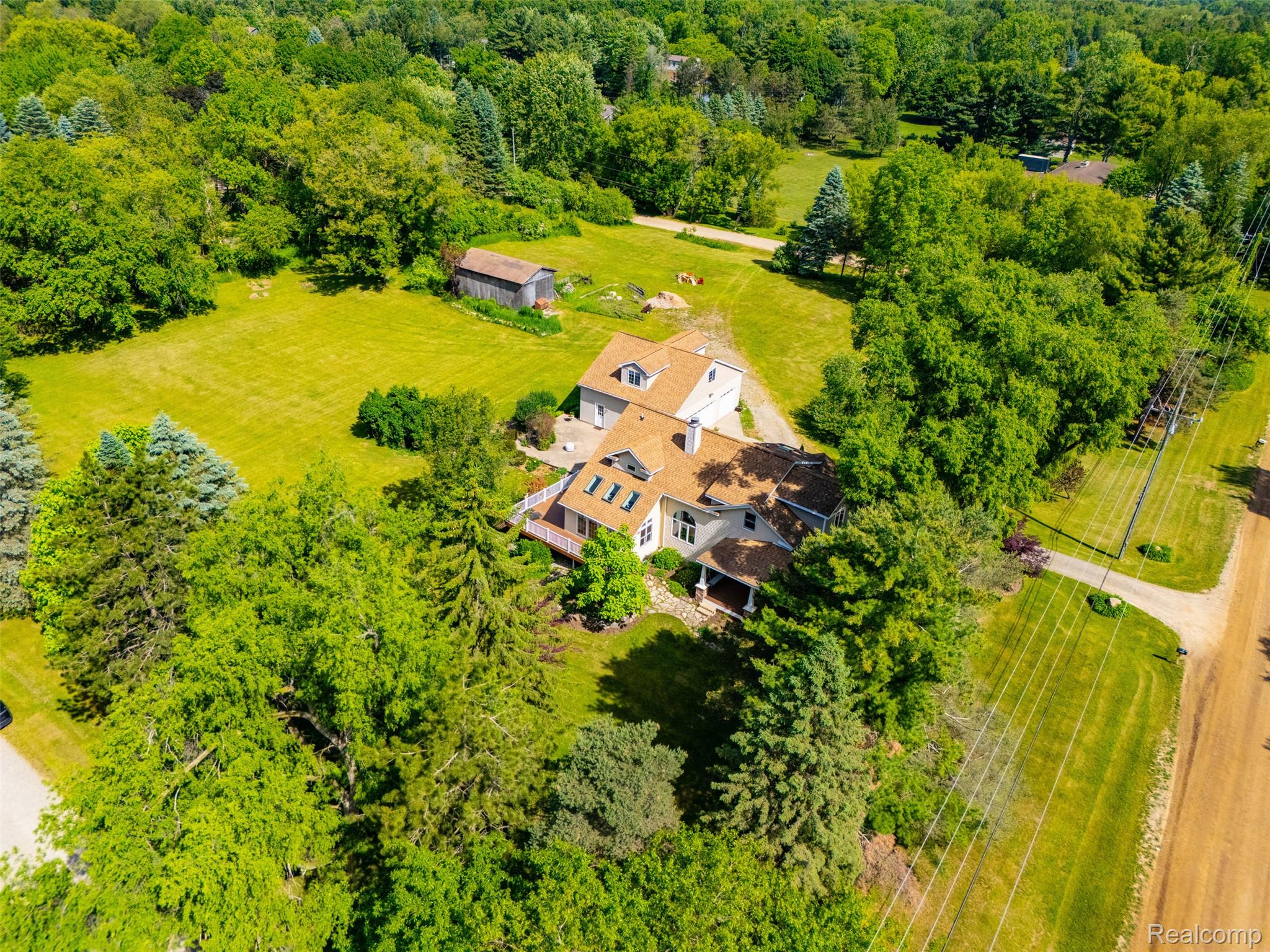 1293 Burns Road Milford, MI 48381 - Photo 61 of 82 drone-2.jpg