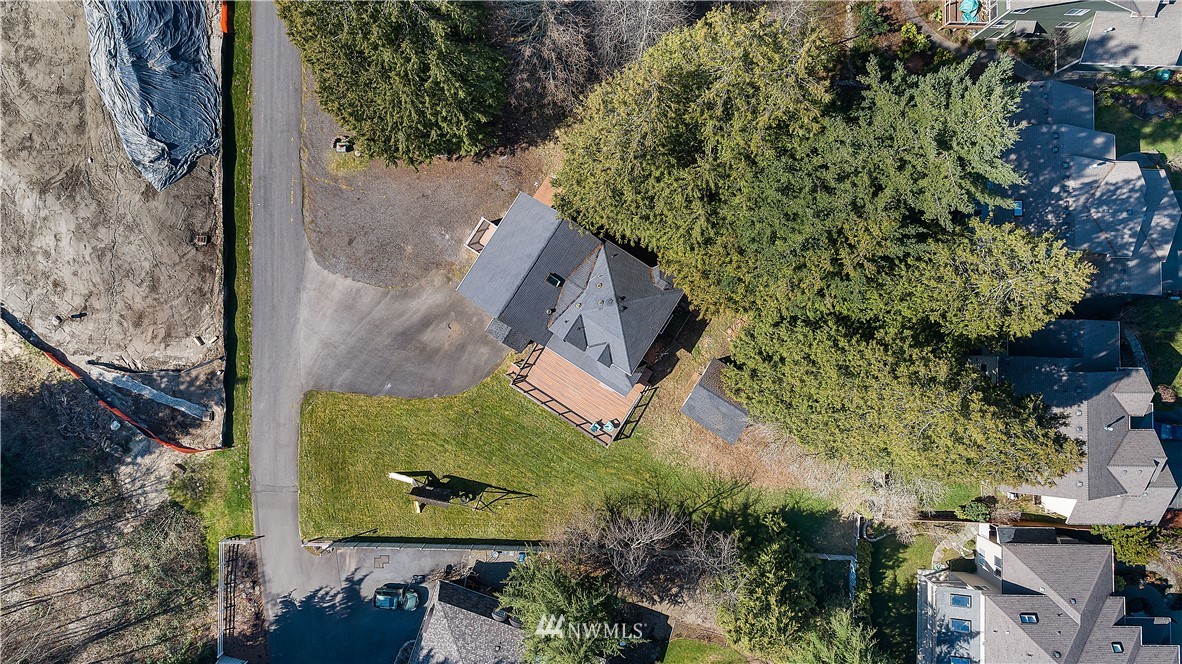 17325 3rd Avenue Southeast Bothell, WA 98012 - Photo 40 of 40 an aerial view of a house with a yard basket ball court and outdoor seating