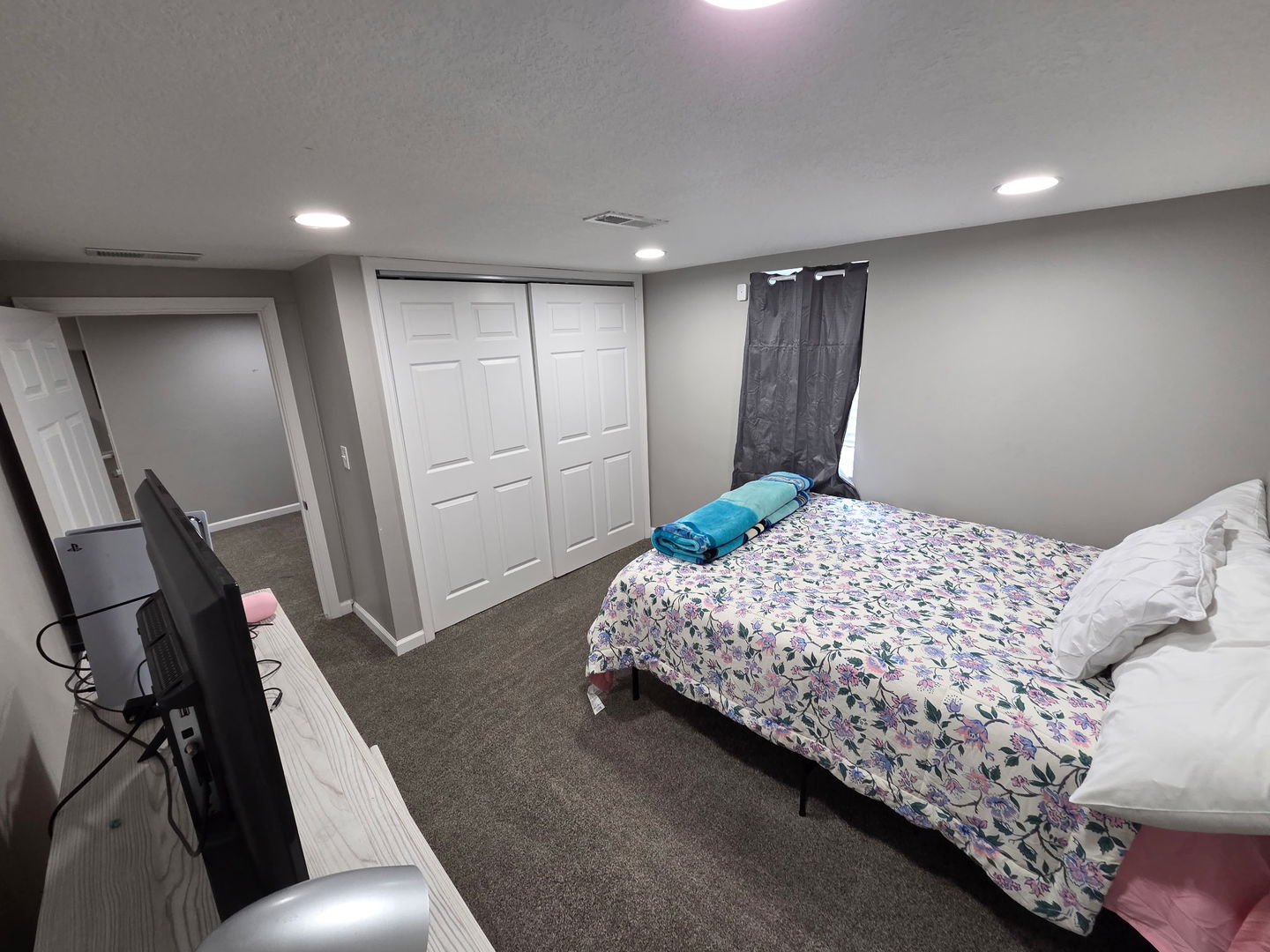 2550 26th Street Rock Island, IL 61201 - Photo 25 of 33 a bedroom with a bed and a flat screen tv