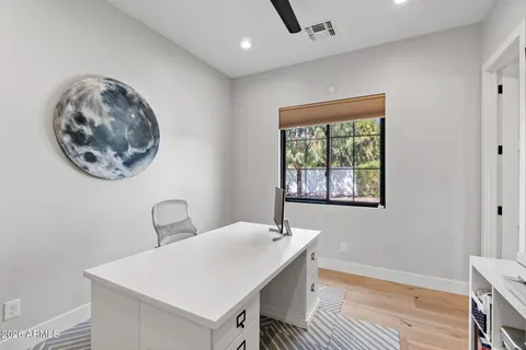 a view of a city from a terrace