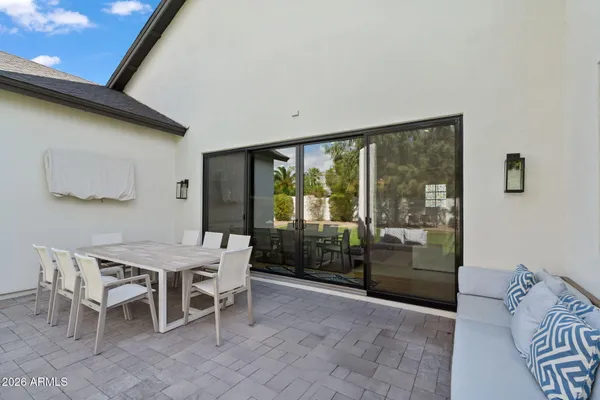 a view of a back yard of the house