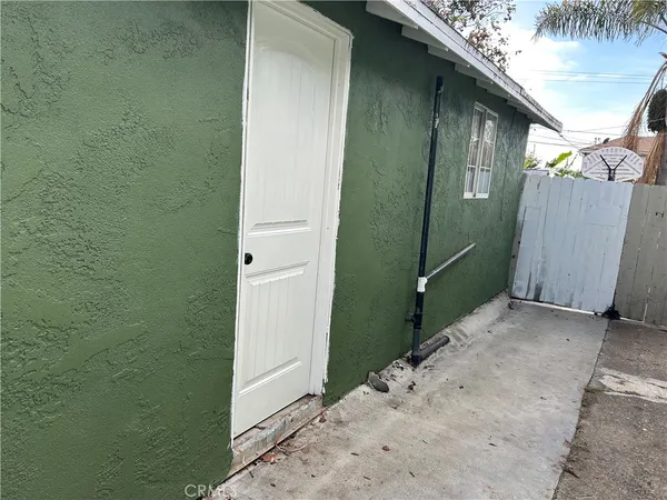 a backyard of a house
