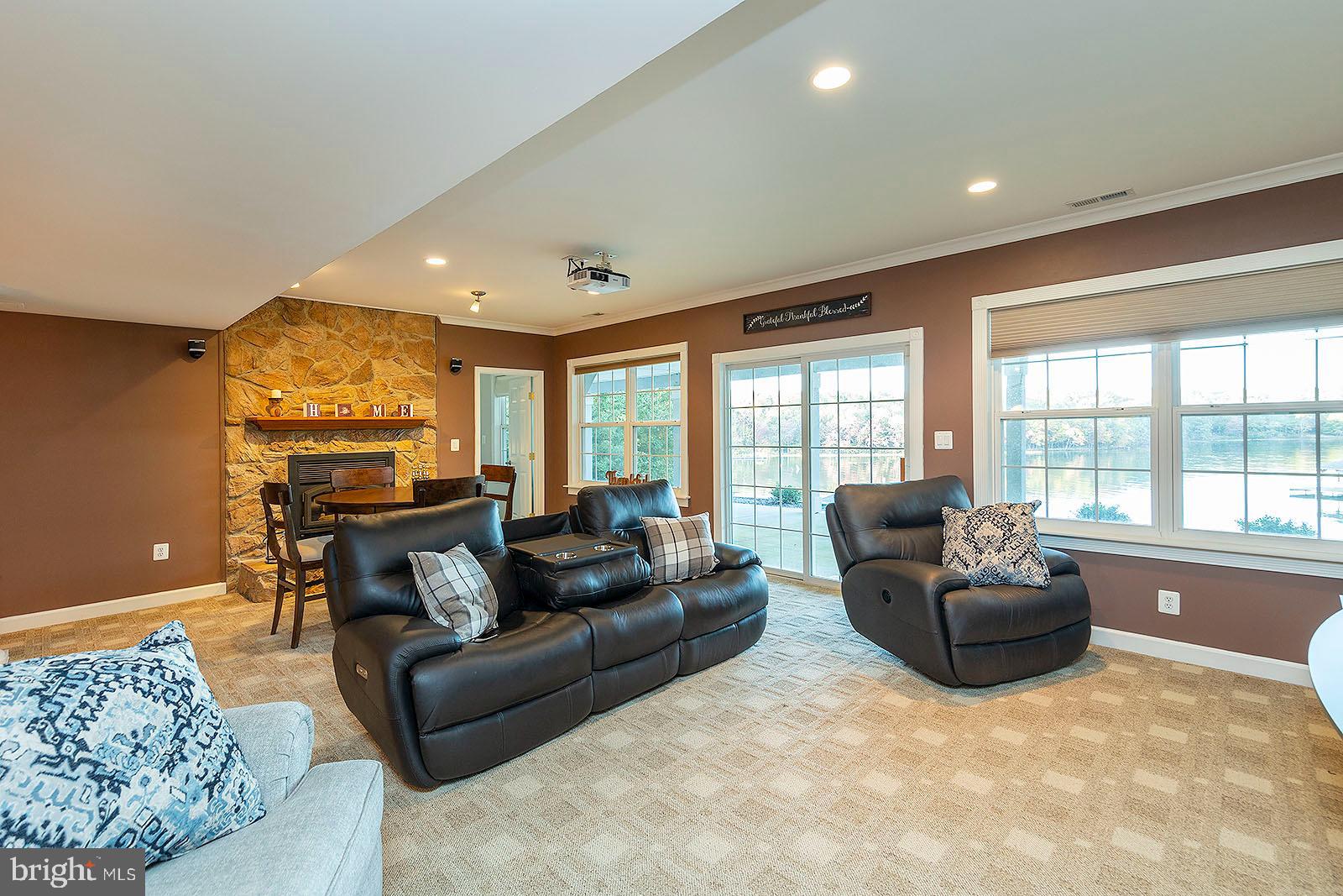 1069 Mitchell Point Road Mineral, VA 23117 - Photo 44 of 77 Stone wood burning fireplace in basement
