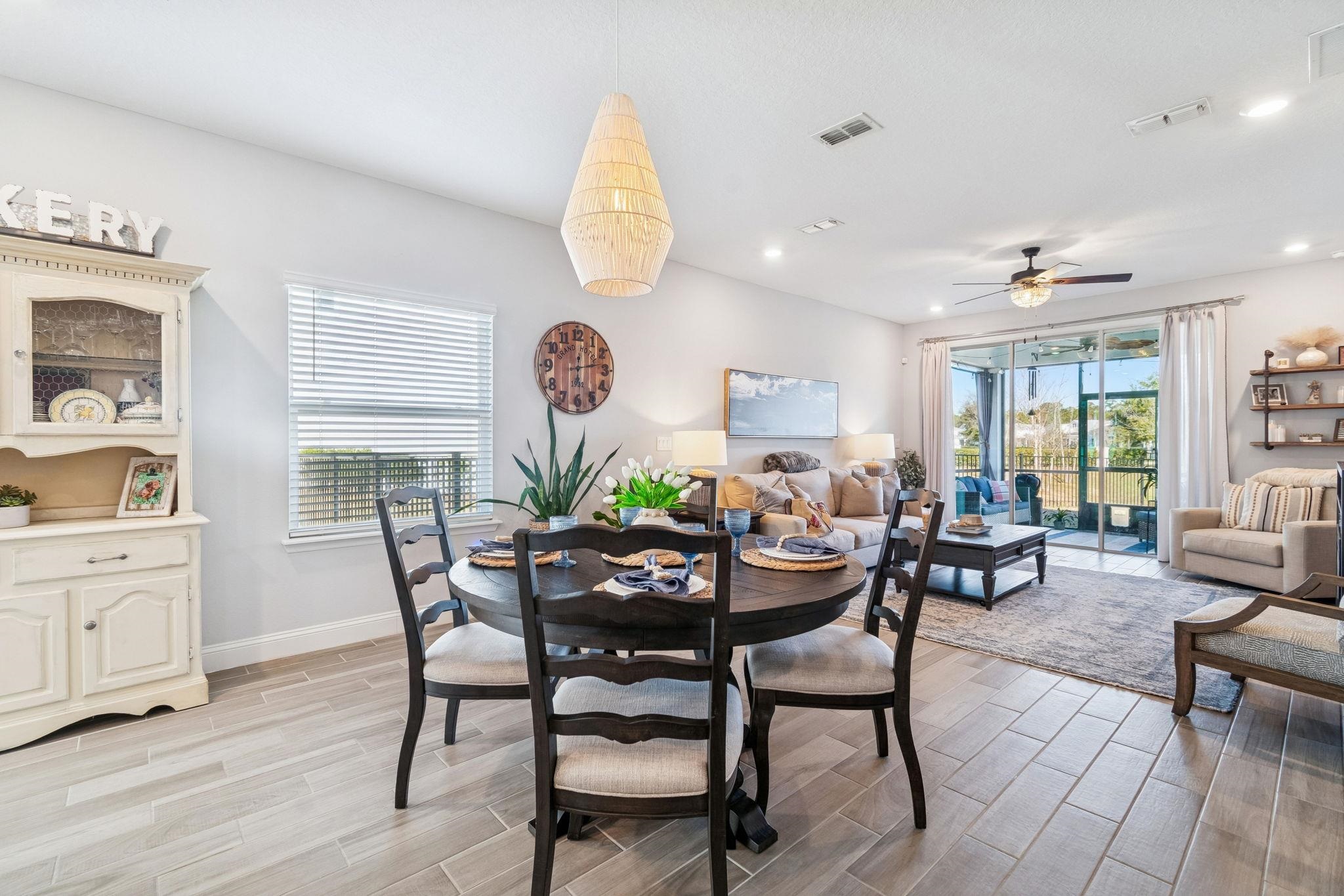 262 Killarney Avenue St. Johns, FL 32259 - Photo 22 of 100 Dining space with wood finish floors, ceiling fan, and recessed lighting