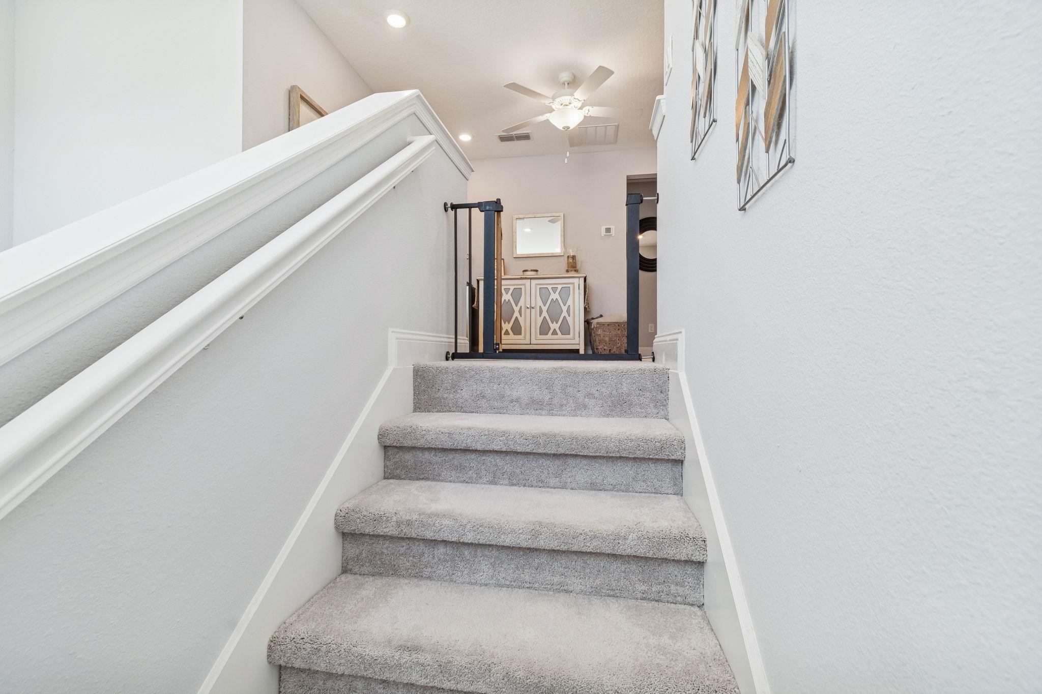 262 Killarney Avenue St. Johns, FL 32259 - Photo 43 of 100 Staircase with recessed lighting and a ceiling fan