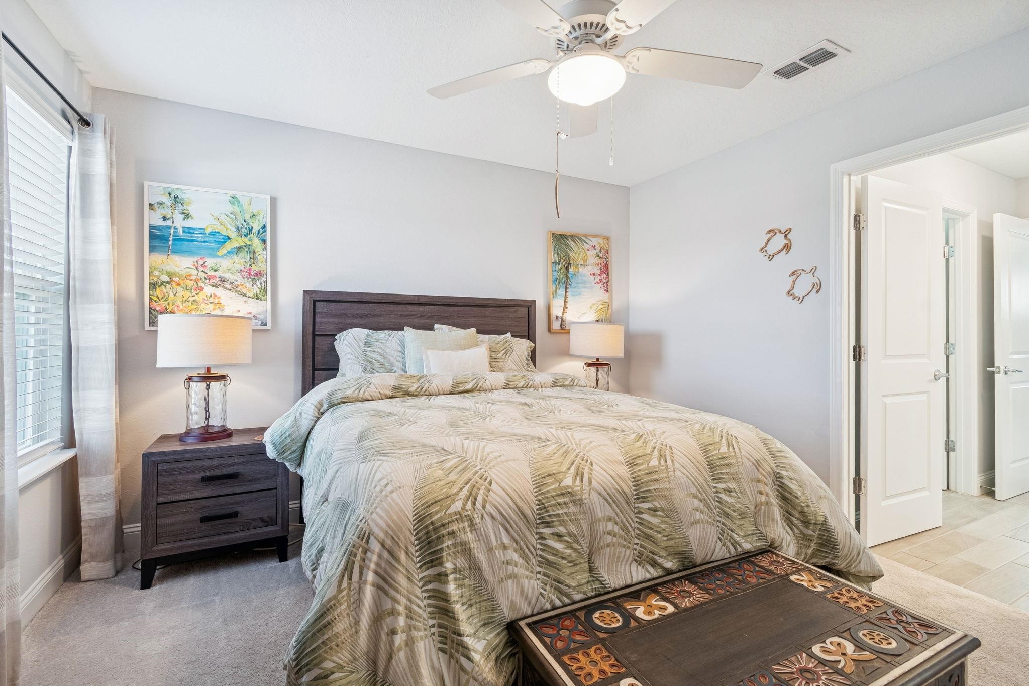 262 Killarney Avenue St. Johns, FL 32259 - Photo 49 of 100 Bedroom with ceiling fan and light carpet