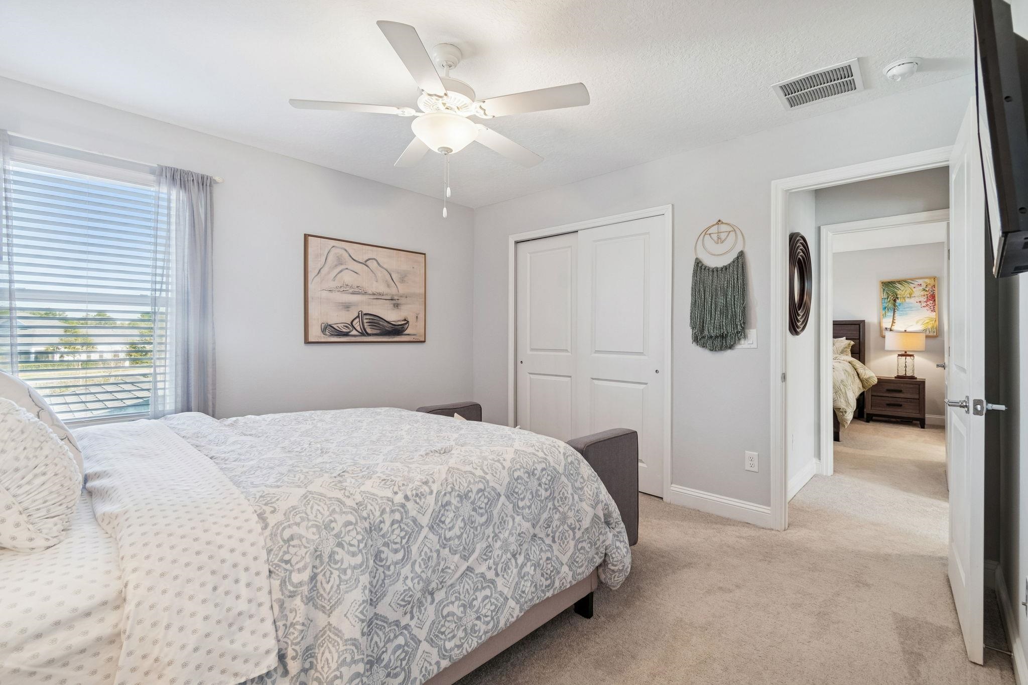 262 Killarney Avenue St. Johns, FL 32259 - Photo 60 of 100 Carpeted bedroom with a closet and a ceiling fan