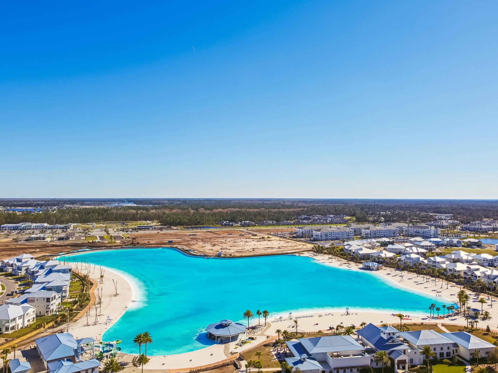 262 Killarney Avenue St. Johns, FL 32259 - Photo 80 of 100 Aerial perspective of suburban area with waterfront with a beach