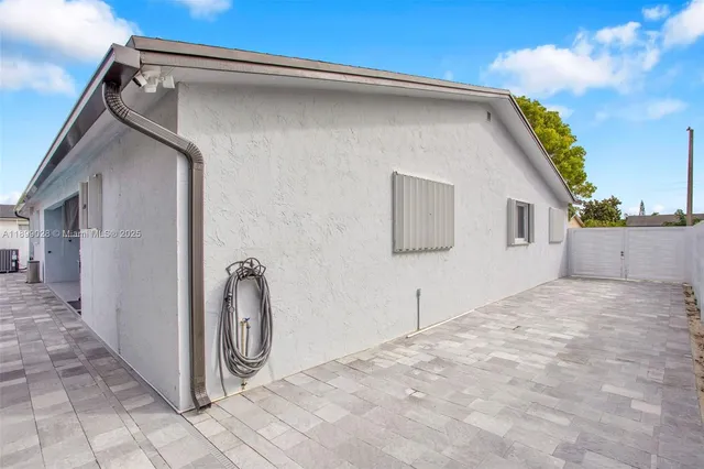 a backyard of a house