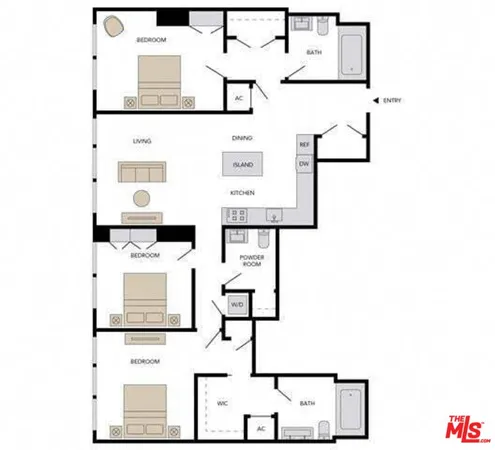 $5,800 | 1000 West 8th Street, Unit 3210, Los Angeles, CA 90017