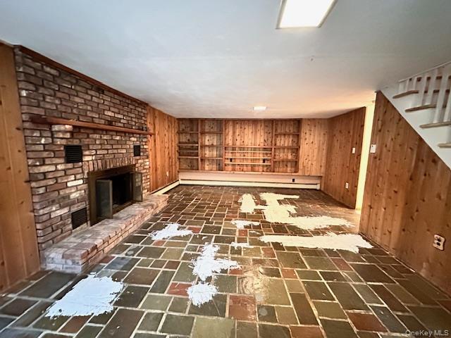 55 Woodhull Landing Road Sound Beach, NY 11789 - Photo 32 of 38 a bathroom with a black white checkered floor