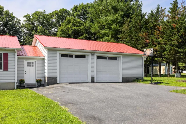 a view of a wooden deck with a patio