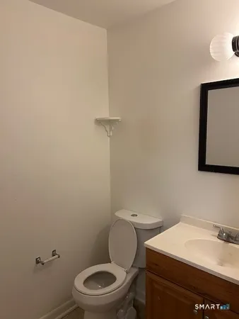 an empty room with closet