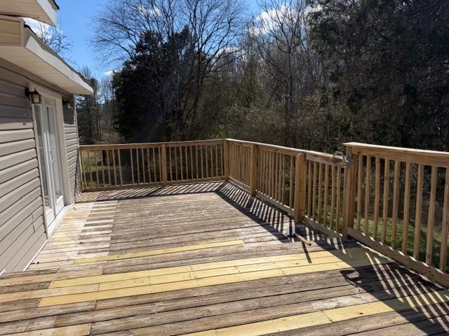 425 Chubbtown Road Cedartown, GA 30125 - Photo 7 of 29 a view of balcony with wooden floor and fence