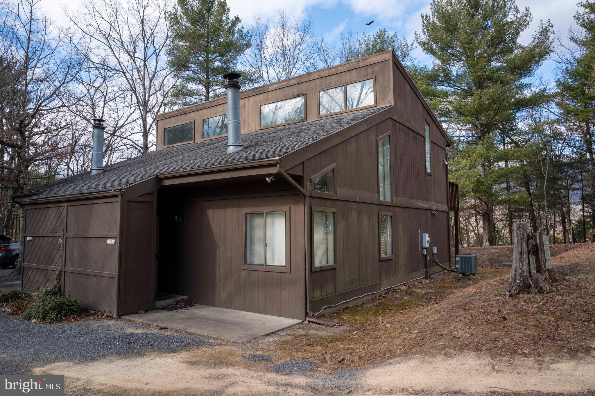 377 Spitz Lane, Unit 100 Basye, VA 22810 - Photo 4 of 69 a front view of a house with a yard