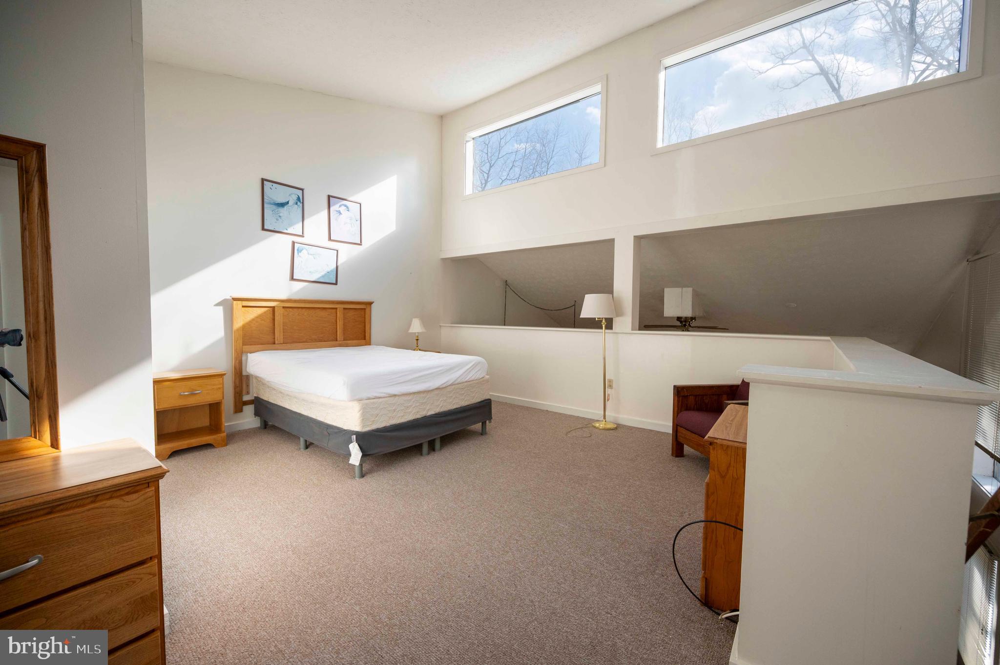 377 Spitz Lane, Unit 100 Basye, VA 22810 - Photo 60 of 69 a bedroom with a bed and a flat screen tv