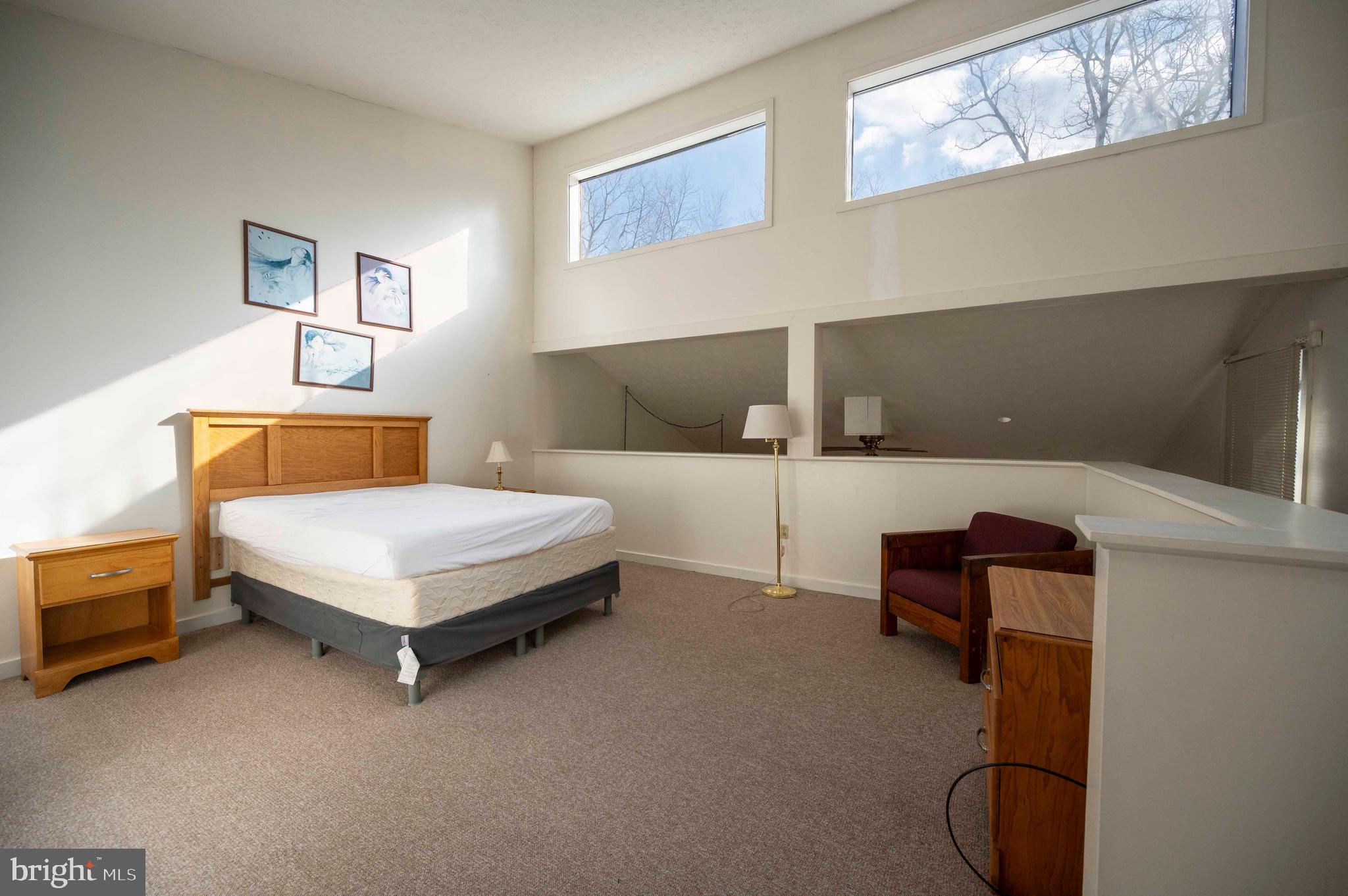 377 Spitz Lane, Unit 100 Basye, VA 22810 - Photo 65 of 69 a bedroom with a bed and lamp