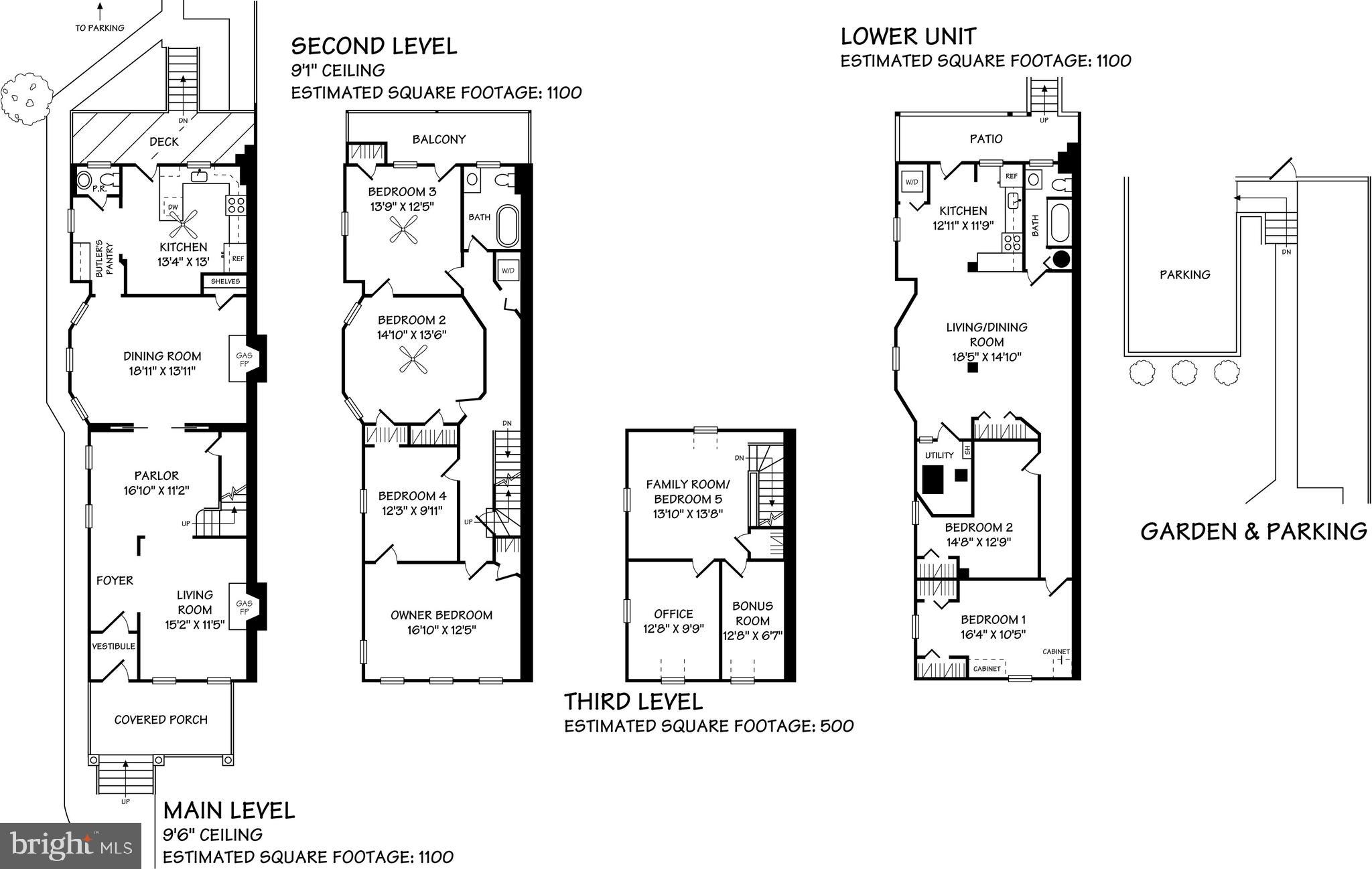 1812 Park Road Northwest Washington, DC 20010 - Photo 32 of 32 Floor Plan