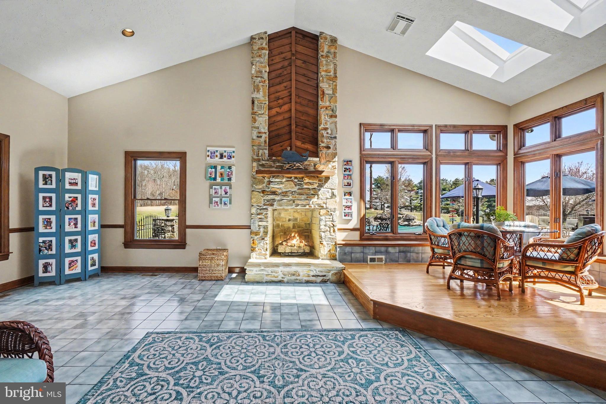 2309 Kings Arms Drive Fallston, MD 21047 - Photo 21 of 89 Stone fireplace with wood accent