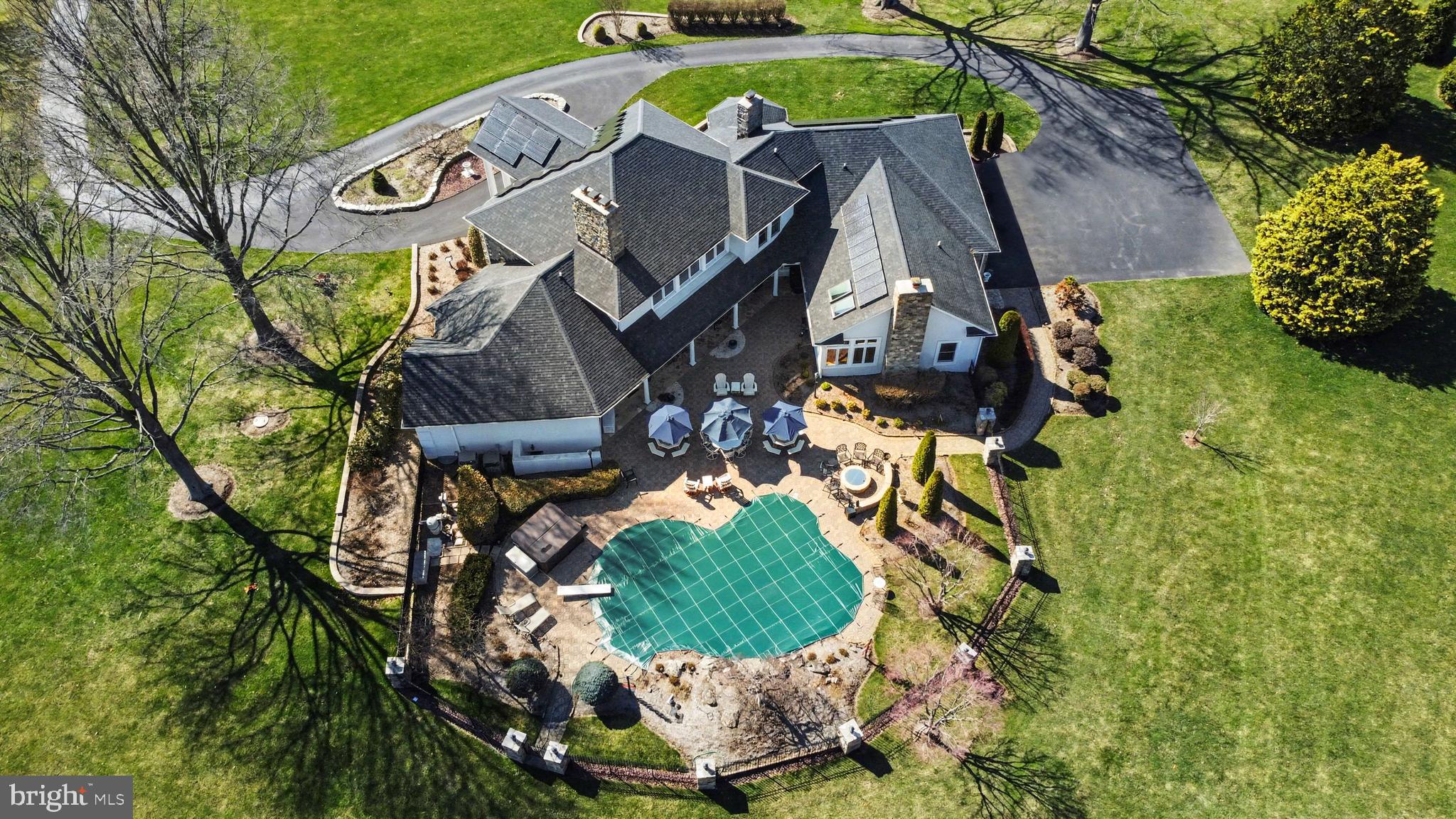 2309 Kings Arms Drive Fallston, MD 21047 - Photo 84 of 89 an aerial view of a house with a garden and outdoor seating