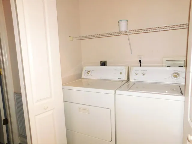 an empty room with closet