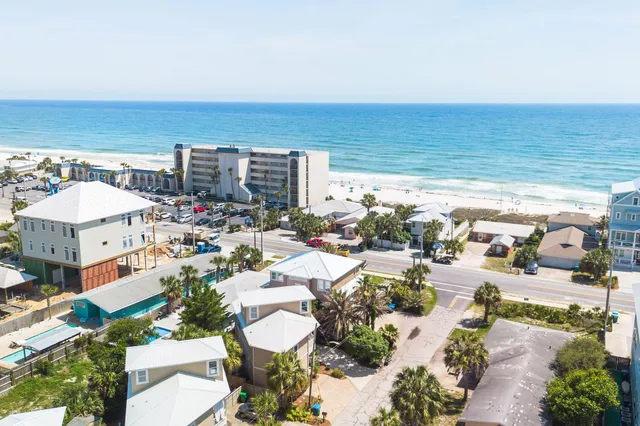 a view of city and ocean