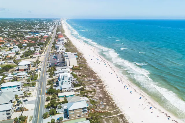 a view of outdoor space with garden and tree