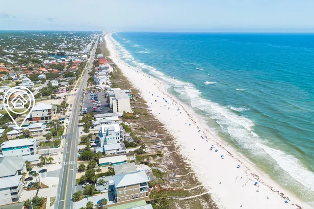 a view of a house with a street